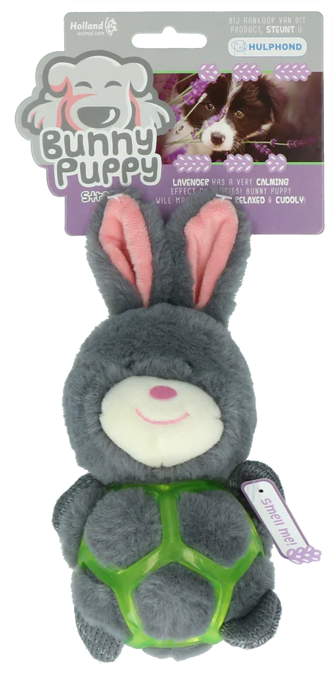 Pluszowa przytulanka dla psa w kształcie królika z piszczałką – Bunny Puppy Strappy - obrazek 1