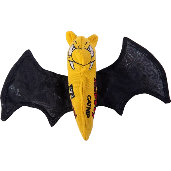 Zabawka dla kota w kształcie nietoperza z kocimiętką i szeleszczącymi skrzydłami – Yeowww! Cat Bat