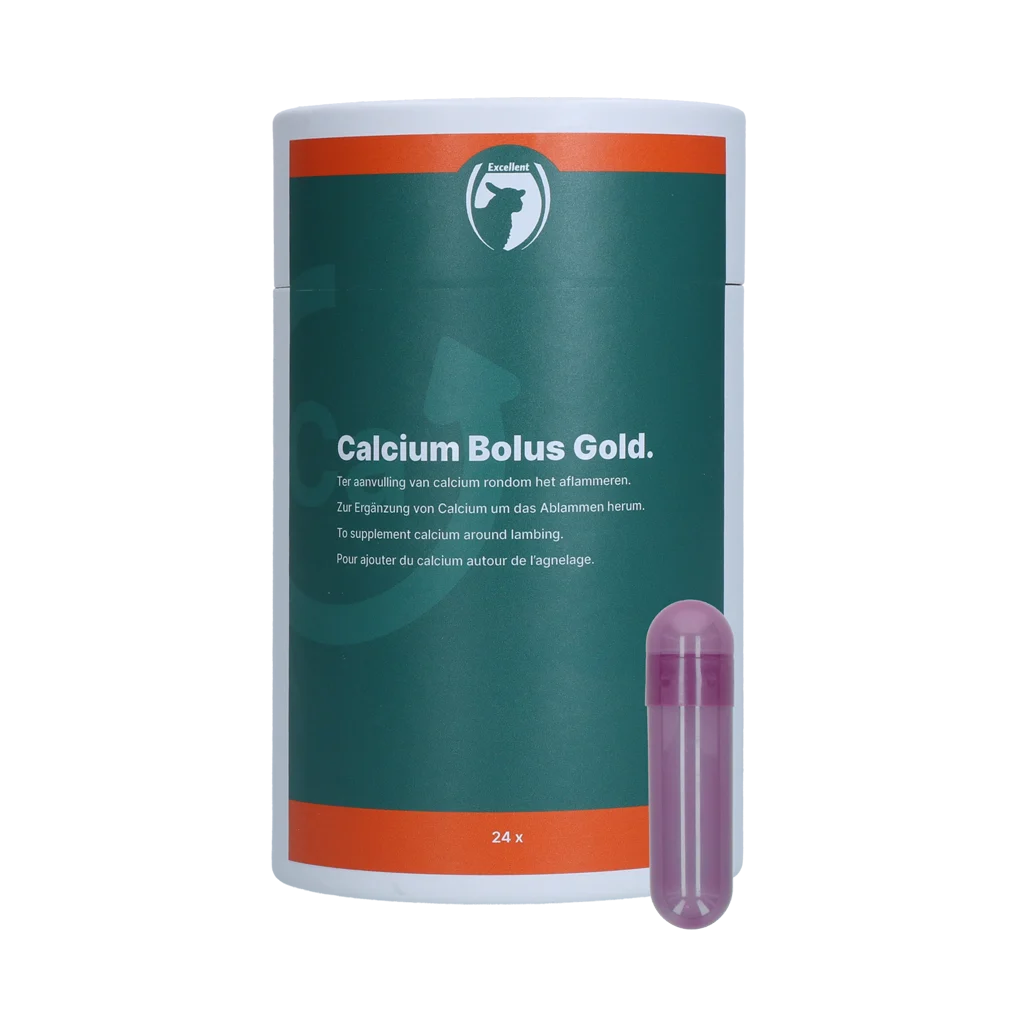 Bolus wapniowy dla owiec i kóz, 24 sztuki – Excellent Sheep Calcium Bolus Gold - obrazek 1