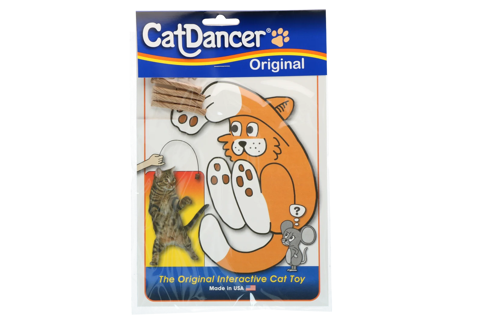 Interaktywna zabawka dla kota z elastycznym drucikiem, ok. 90 cm – Cat Dancer Original - obrazek 1