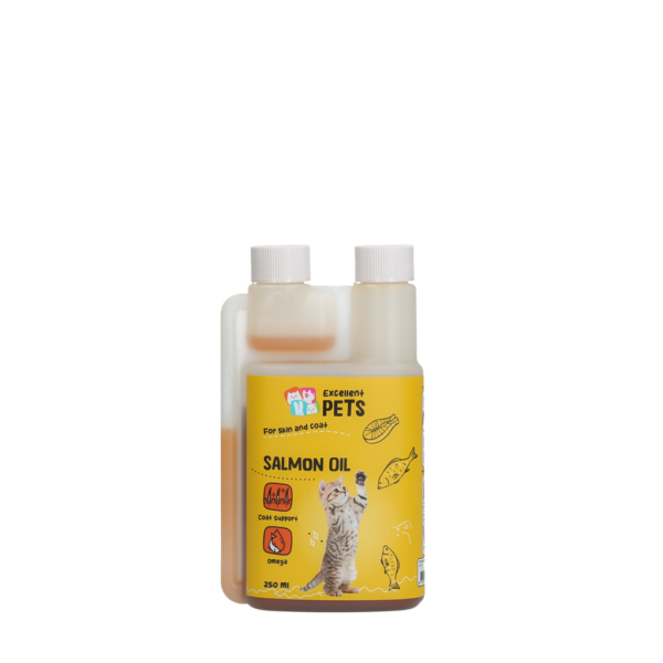 Olej z łososia dla kotów z Omega 3 i Omega 6, 250 ml – Excellent Pets Cat Salmon Oil