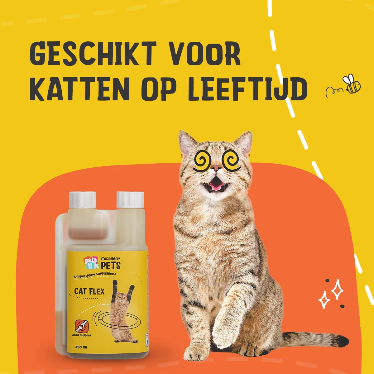 Suplement na stawy dla kotów, płynny, 250 ml – Excellent Pets Cat Flex - obrazek 2