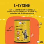 L-lizyna dla kotów z witaminą B6, 100 g – Excellent Pets L-Lysine - obrazek 5