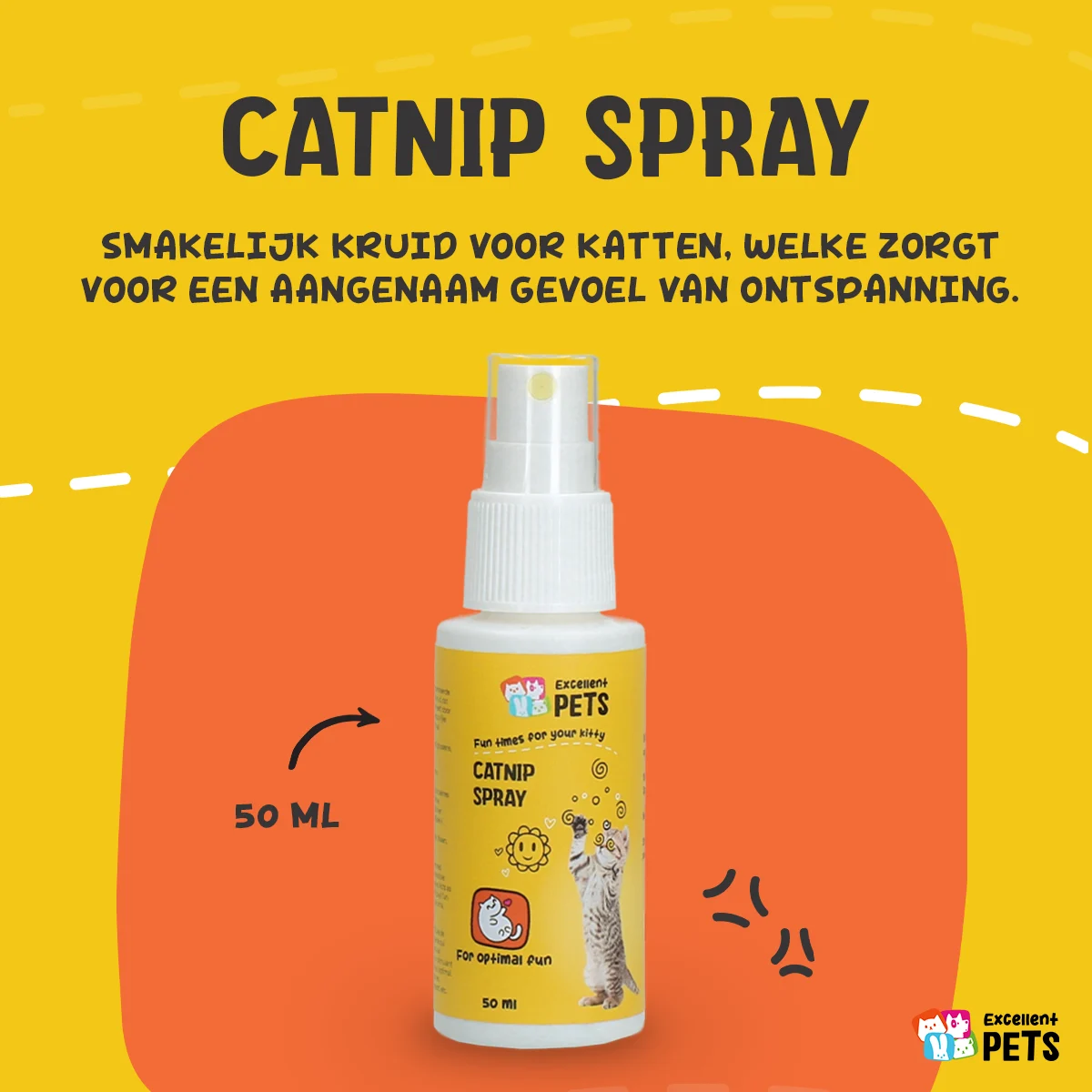 Spray z kocimiętką do zabawek i transporterów, 150 ml – Excellent Pets Catnip Spray - obrazek 3