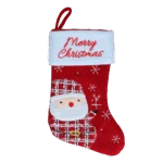 Skarpeta świąteczna dla zwierząt z pętelką do zawieszenia, 20 x 38 cm – Hofman Animal Care Christmas Stocking Wooly Santa
