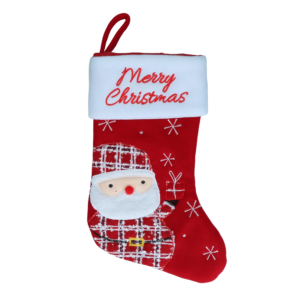CHRI0002.png Skarpeta świąteczna dla zwierząt z pętelką do zawieszenia, 20 x 38 cm – Hofman Animal Care Christmas Stocking Wooly Santa - obrazek 1