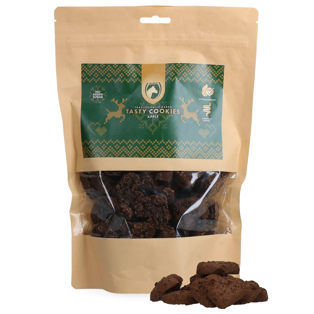 Herbatniki dla koni z jabłkiem, 500 g – Excellent Horse Christmas Tasty Cookies Appel - obrazek 1