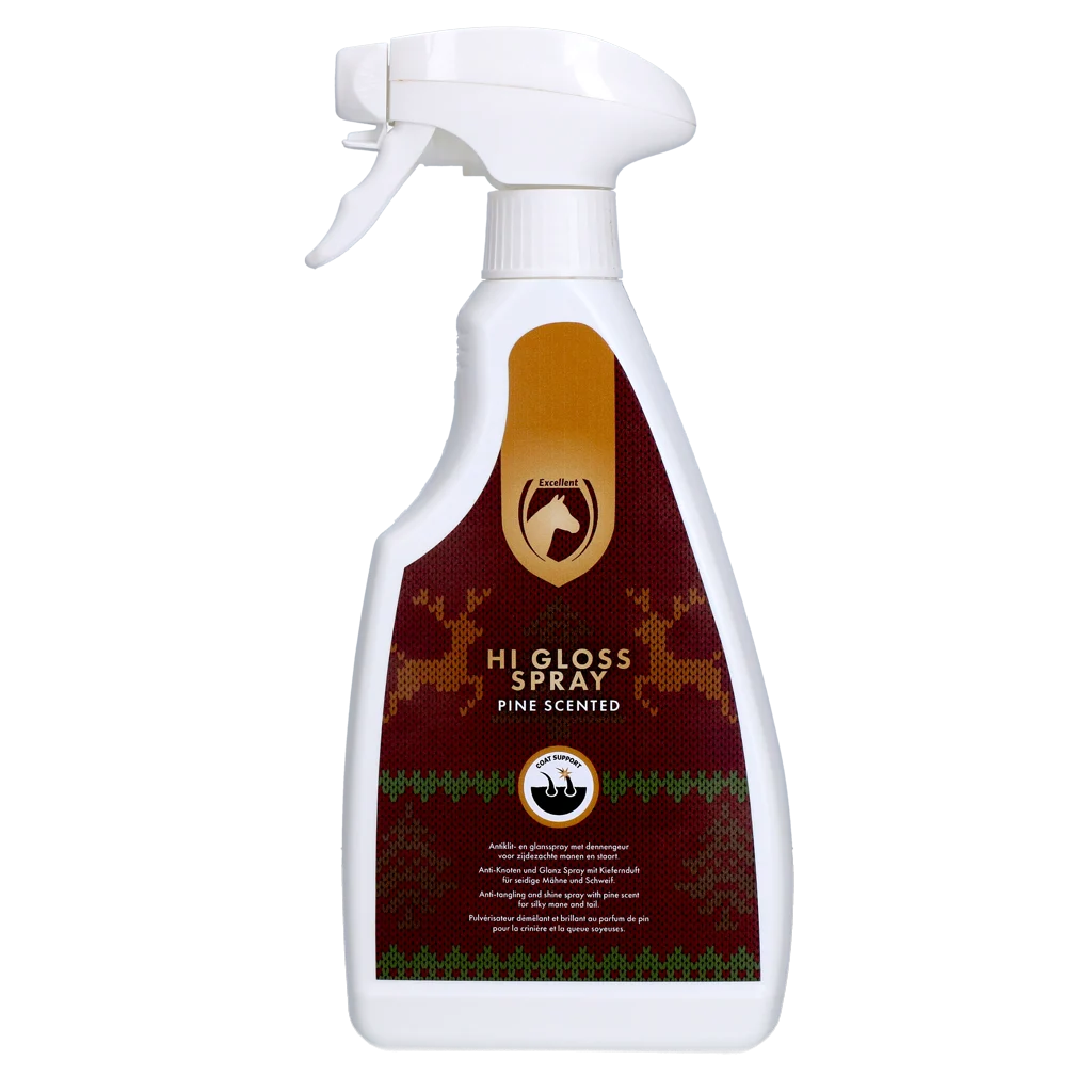 Spray nabłyszczający i ułatwiający rozczesywanie grzywy, 500 ml – Excellent Horse Christmas Hi Gloss Spray - obrazek 1