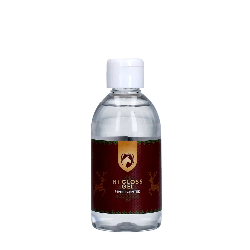 CHRI0427.png Żel nabłyszczający do grzywy i ogona o zapachu sosny, 250 ml – Excellent Horse Christmas Hi Gloss Gel - obrazek 1