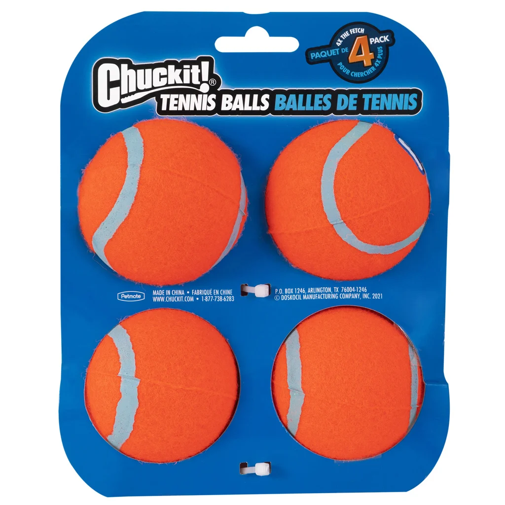 Piłka tenisowa dla psa M, ø 6 cm, 4 sztuki, pływająca – Chuckit! Tennis Ball - obrazek 2