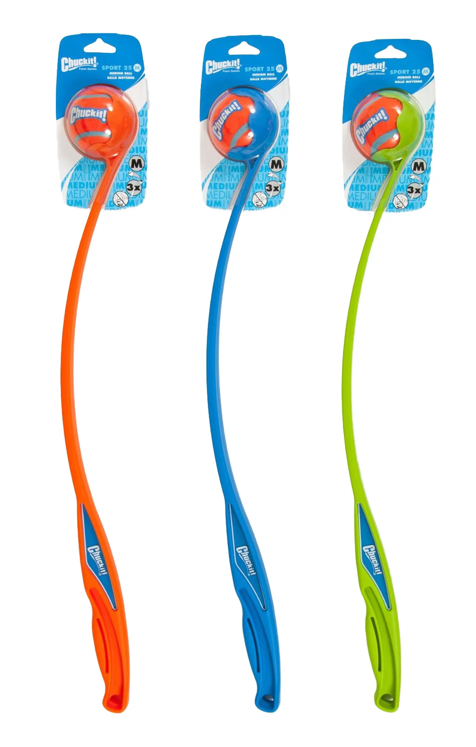 Wyrzutnia do piłek dla psa M z piłką tenisową, 63 cm – Chuckit! Sport Launcher - obrazek 1