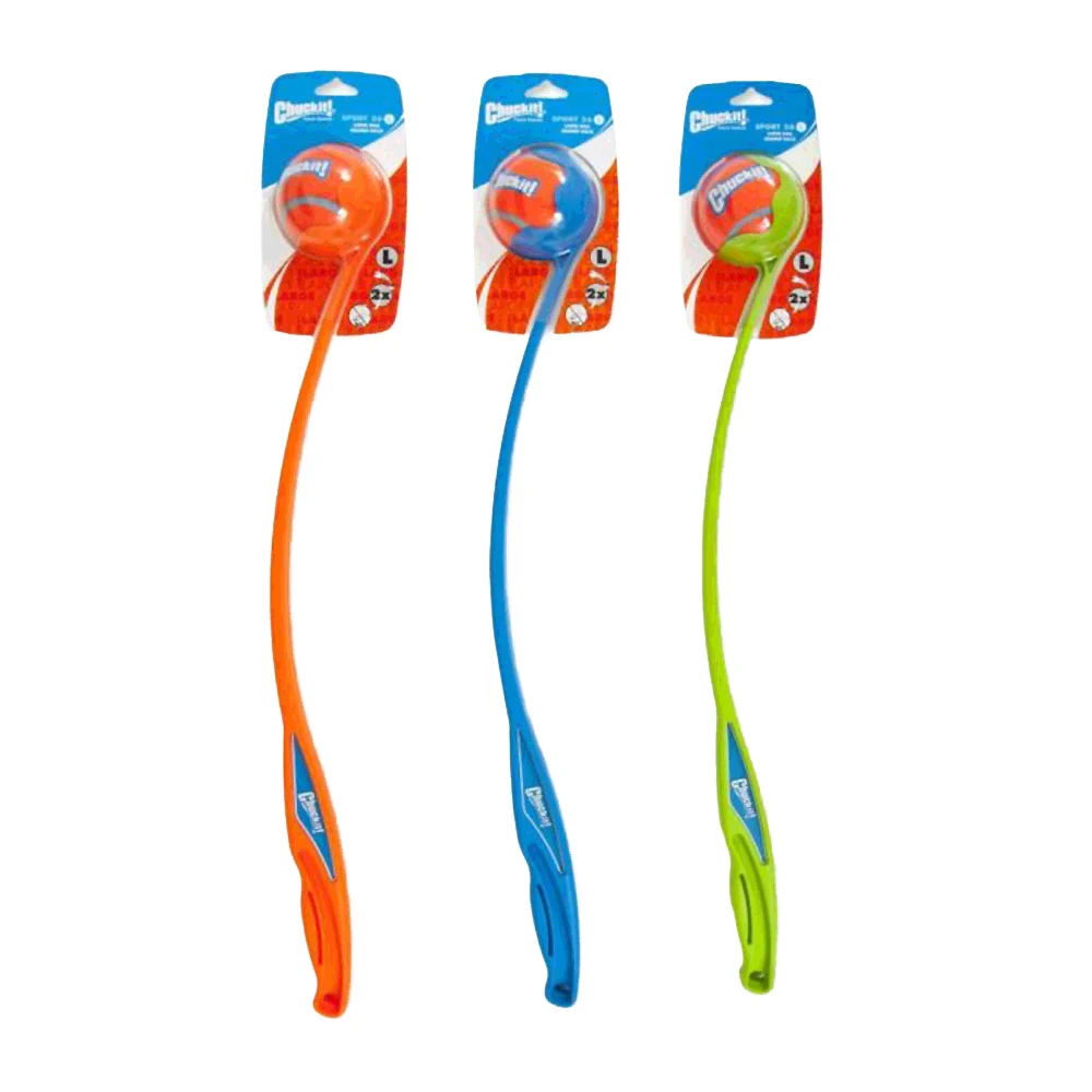 Wyrzutnia piłek dla psa z piłką tenisową, 66 cm – Chuckit! Sport Launcher L - obrazek 1