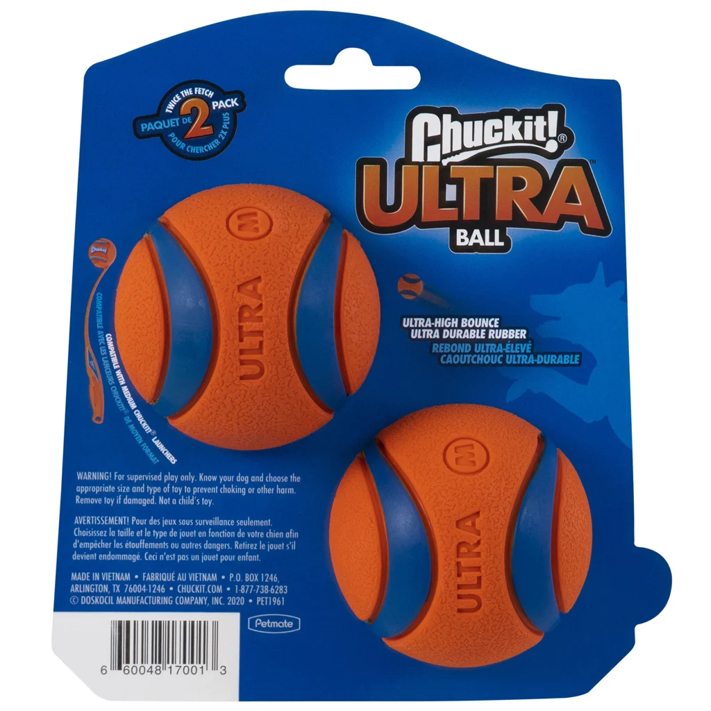Gumowa piłka dla psa M, ø 6 cm, 2 sztuki – Chuckit! Ultra Ball - obrazek 2