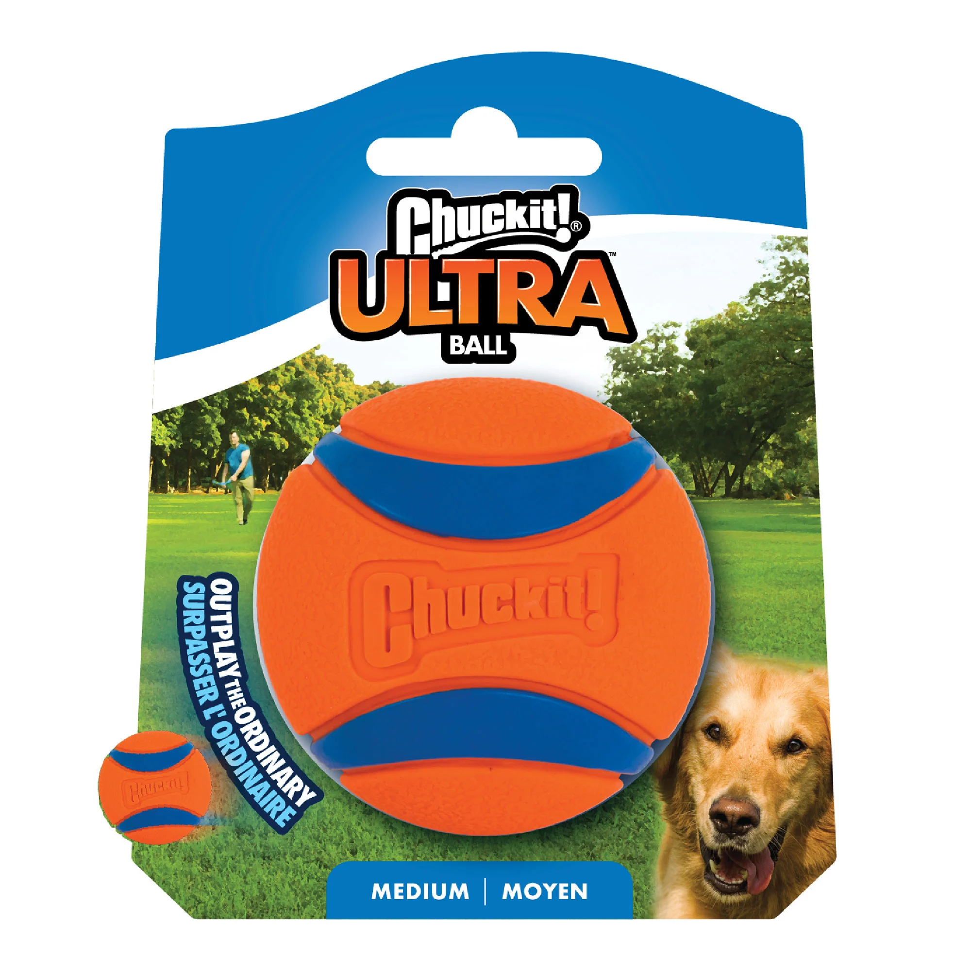 Gumowa piłka dla psa M, ø 6 cm – Chuckit! Ultra Ball - obrazek 1