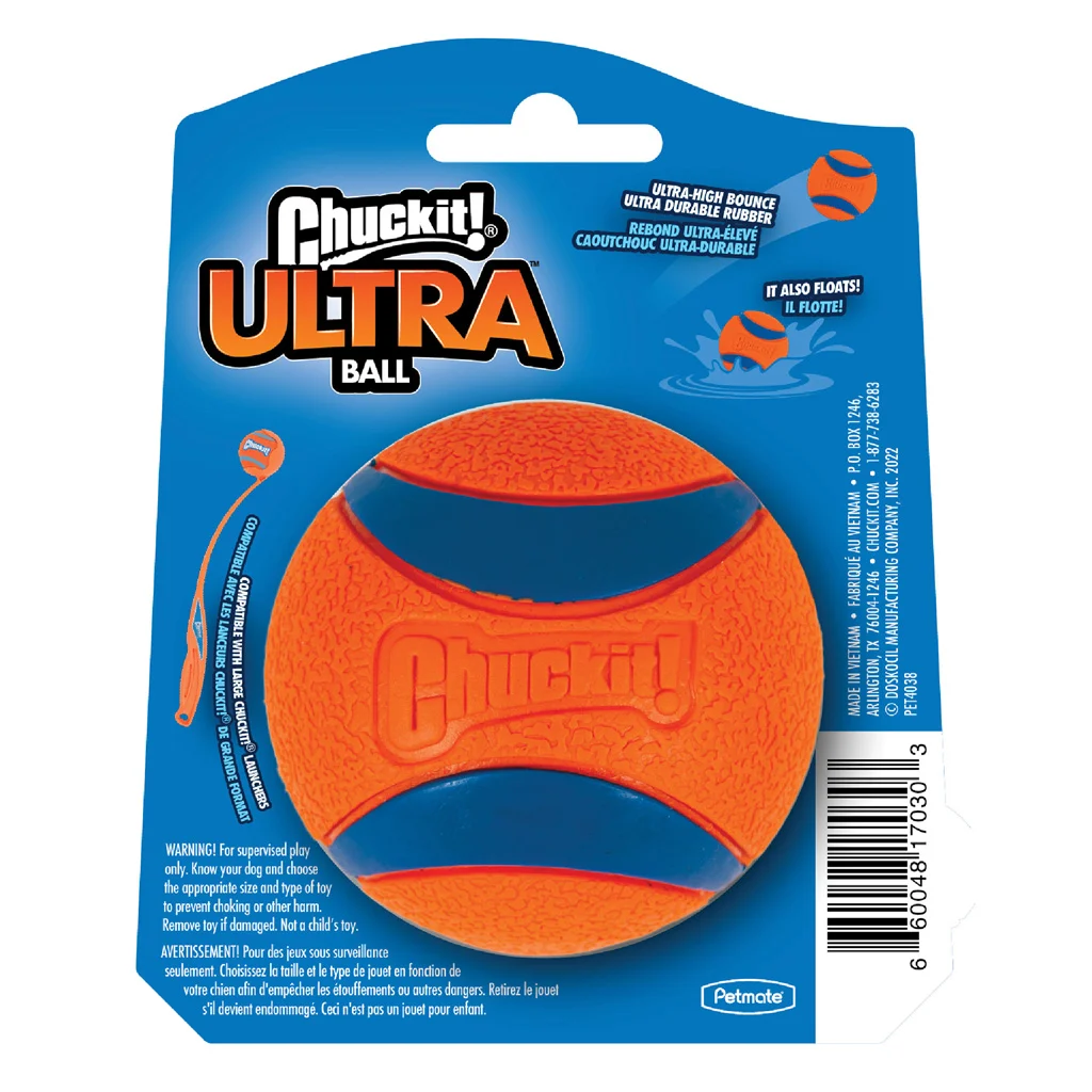 Gumowa piłka dla psa L, ø 7 cm, pływająca – Chuckit! Ultra Ball - obrazek 2