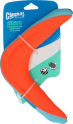 Boomerang dla psa M, pływający, zielony lub pomarańczowy (kolor losowy) – Chuckit! Amphibious Boomerang - obrazek 3