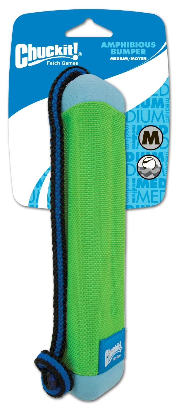 Pływający aport ze sznurem, ø 5 cm x 25 cm – Chuckit! Amphibious Bumper M - obrazek 2