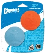 Gumowa piłka dla psa, Ø 6 cm, 2 sztuki – Chuckit! Fetch Ball M