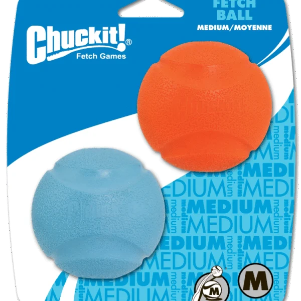 Gumowa piłka dla psa, Ø 6 cm, 2 sztuki – Chuckit! Fetch Ball M