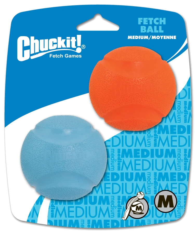 Gumowa piłka dla psa, Ø 6 cm, 2 sztuki – Chuckit! Fetch Ball M - obrazek 1