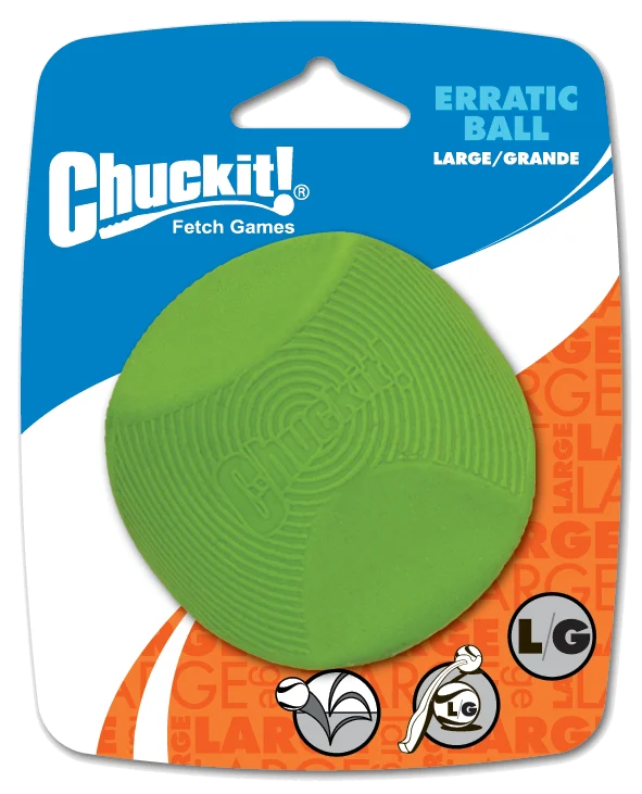 Gumowa piłka dla psa o nieregularnym kształcie, L 7 cm – Chuckit! Erratic Ball - obrazek 1