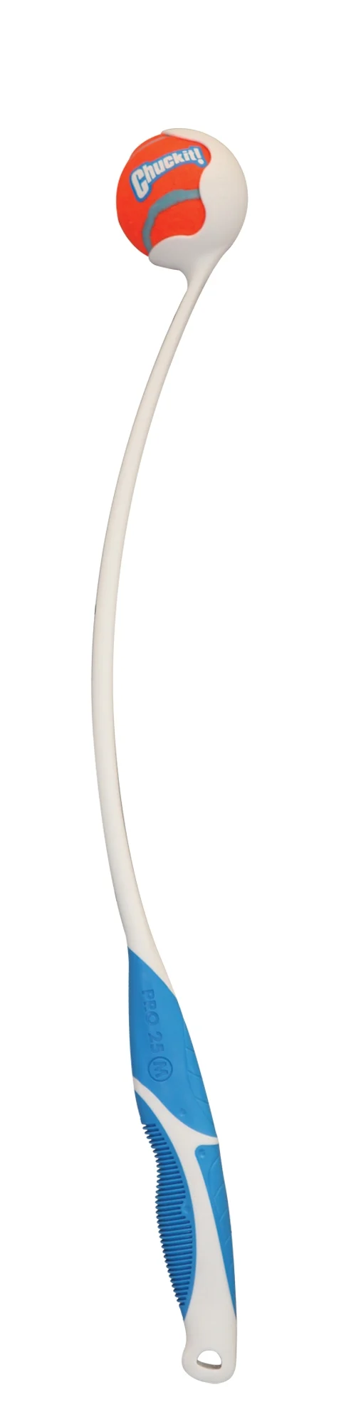 Wyrzutnia do piłek dla psa z gumowym uchwytem i piłką tenisową, 63 cm – Chuckit! Pro Launcher M - obrazek 2