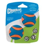 Piłka dla psa z piszczałką, gumowa, S, ø 5 cm, 2 sztuki – Chuckit! Ultra Squeaker Ball