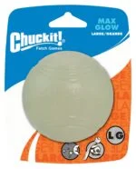 Piłka gumowa dla psa, świecąca, Ø 7 cm – Chuckit! Max Glow L