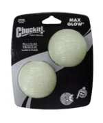 Świecąca piłka gumowa dla psa, Ø 6 cm, 2 sztuki – Chuckit! Max Glow M