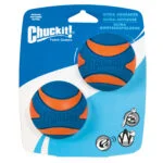 Gumowa piłka dla psa z piszczałką M, ø 6 cm, 2 sztuki – Chuckit! Ultra Squeaker Ball