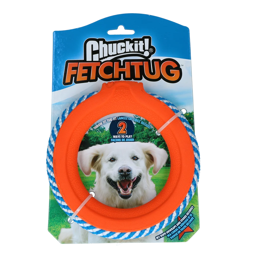 Zabawka do aportowania z liną, Ø 13 cm – Chuckit! FetchTug - obrazek 1