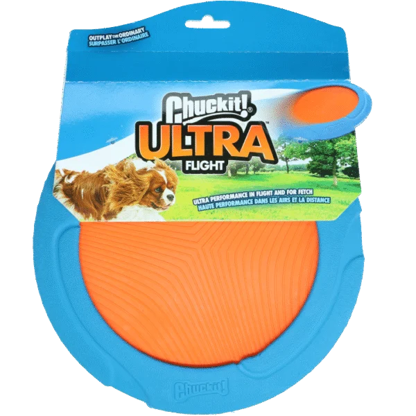 Zabawka do aportowania z gumowym brzegiem, 23 cm – Chuckit! Ultra Flight