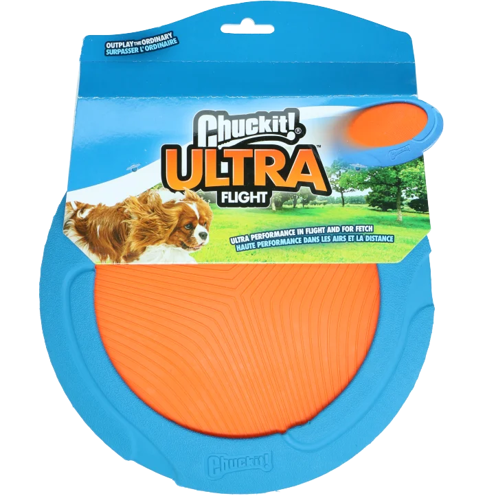 Zabawka do aportowania z gumowym brzegiem, 23 cm – Chuckit! Ultra Flight - obrazek 1