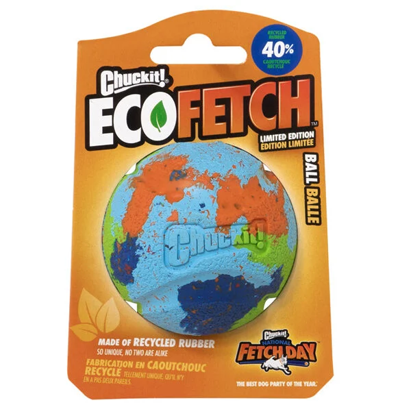 Piłka dla psa z gumy pochodzącej w 40% z recyklingu, 6,35 cm – Chuckit! Eco Fetch Ball
