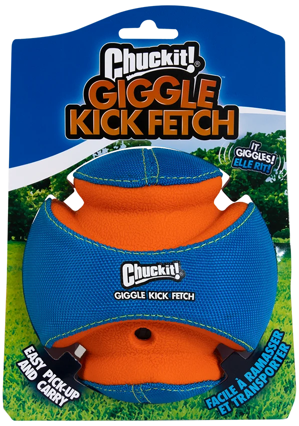 Piłka dla psa z dźwiękiem i gumowymi strefami do gryzienia, Ø 14 cm – Chuckit! Giggle Kick Fetch - obrazek 1