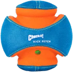 Piłka dla psa z dźwiękiem i gumowymi strefami do gryzienia, Ø 14 cm – Chuckit! Giggle Kick Fetch - obrazek 2