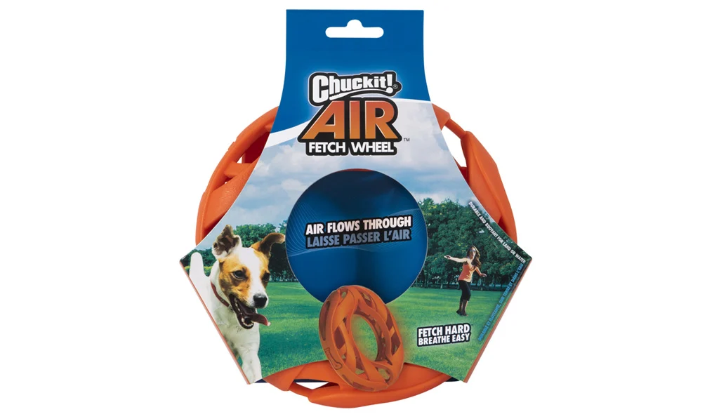 Plastikowa obręcz do aportowania, lekka, 18 cm – Chuckit! Air Fetch Wheel - obrazek 1