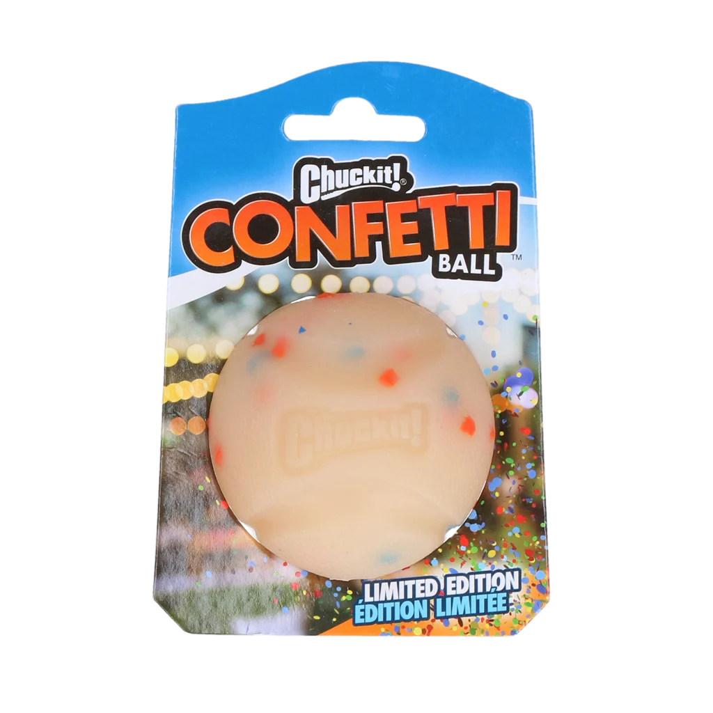 Gumowa piłka dla psa, odbijająca się, M 6 cm – Chuckit! Confetti Ball - obrazek 1