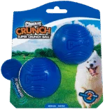 Piłka dla psa z szeleszczącym dźwiękiem M, ø 6 cm, 2 sztuki – Chuckit! Super Crunch Ball