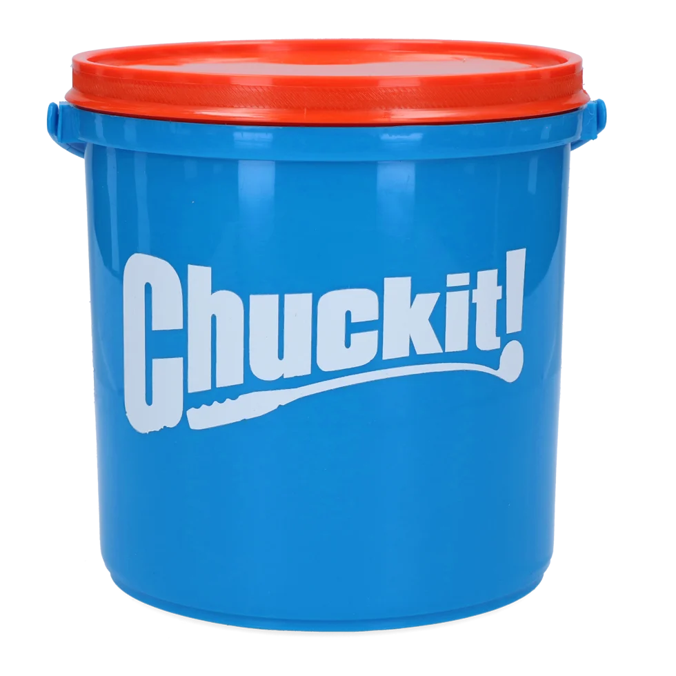 Zestaw piłek dla psa z wiaderkiem i otworami odpływowymi, 8 piłek M – Chuckit! Bucket - obrazek 3