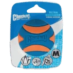 Gumowa piłka dla psa z piszczałką M, ø 6 cm, 1 sztuka – Chuckit! Ultra Squeaker Ball