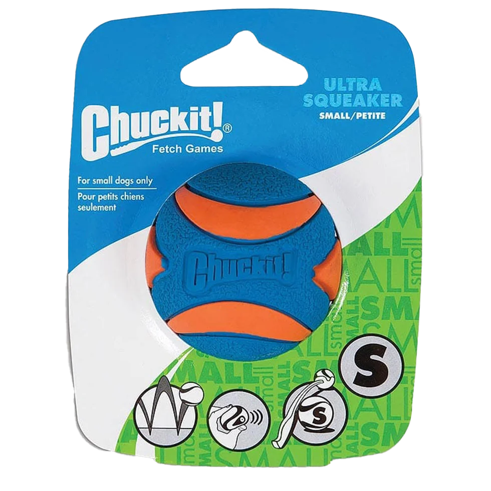 Piłka dla psa z piszczałką, gumowa, S, ø 5 cm, 1 sztuka – Chuckit! Ultra Squeaker Ball - obrazek 1