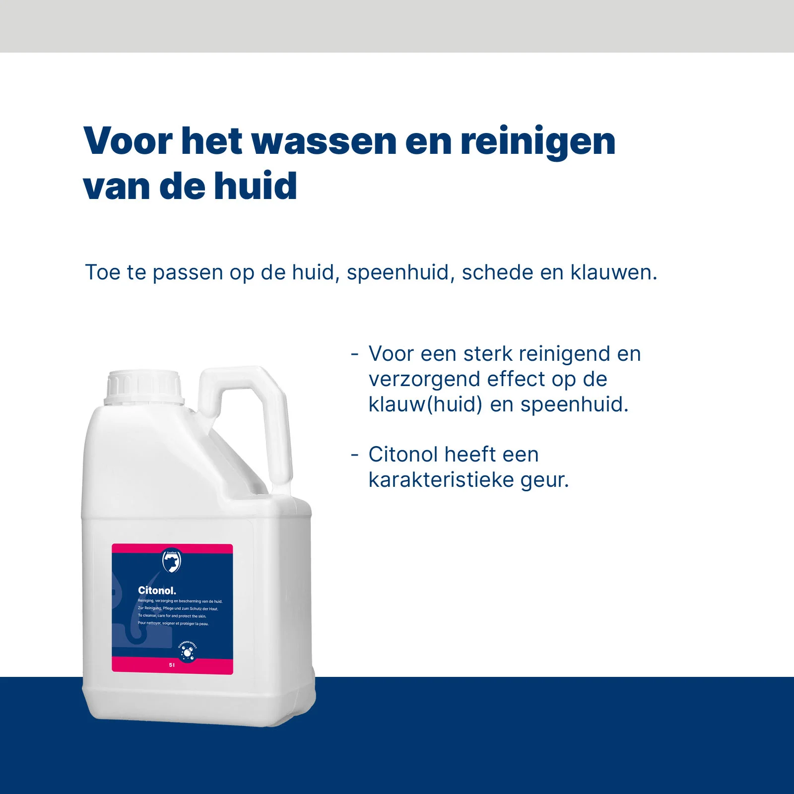 Preparat do oczyszczania skóry strzyków i racic, 5 l – Excellent Citonol - obrazek 2
