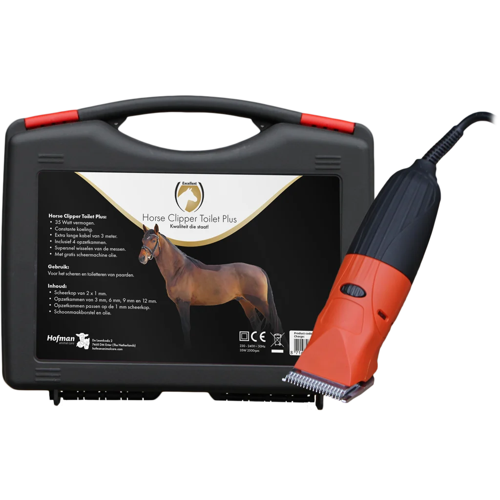 Maszynka do strzyżenia koni z 4 nasadkami grzebieniowymi, 35 W – Excellent Horse Clipper Toilet Plus - obrazek 1