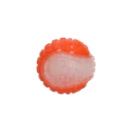 Piłka dla psa ze świecącym elementem i piszczałką S, 5 cm, pomarańczowa – Dog Comets Glow In The Dark Moon Ball - obrazek 2