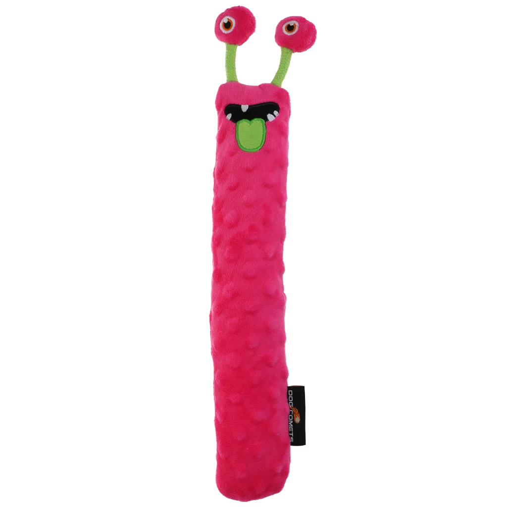 Pluszowy aport dla psa z piszczałką, różowy L, 32 cm – Dog Comets Invaders - obrazek 2