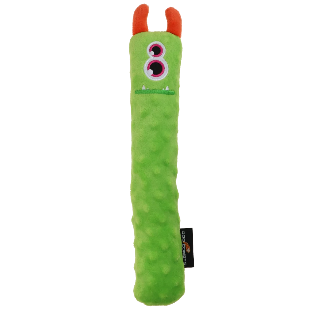 Pluszowa zabawka do rzucania dla psa z piszczałką, zielona L, 32 cm – Dog Comets Invaders - obrazek 2