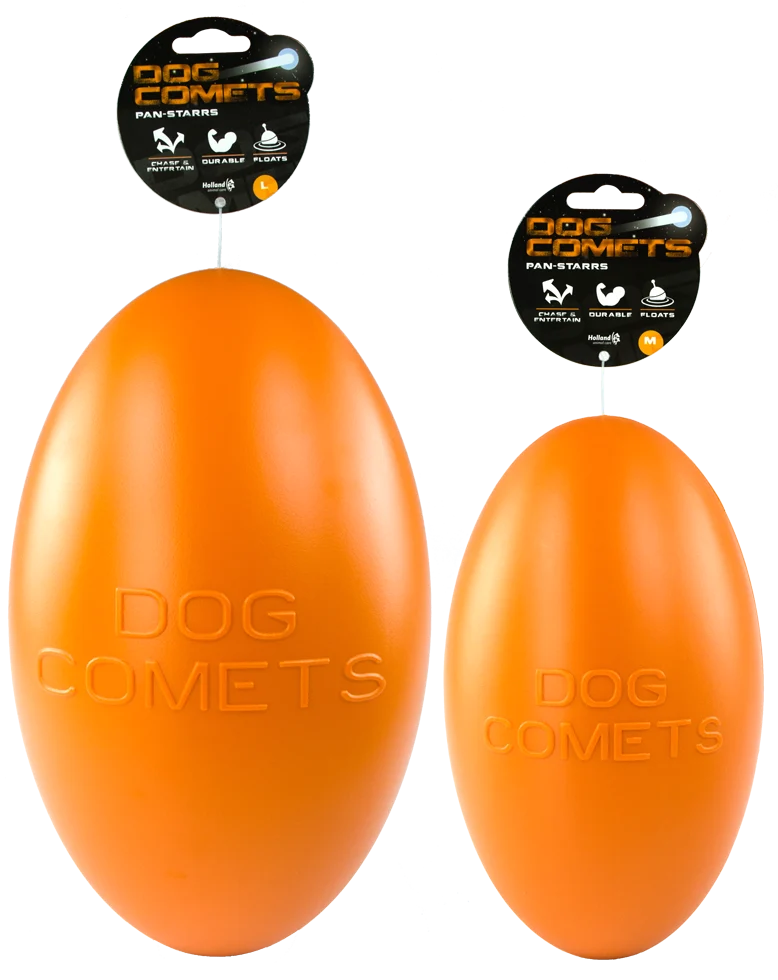 Zabawka do aportowania dla psa, pływająca, 20 cm, pomarańczowa – Dog Comets Pan-Stars - obrazek 2