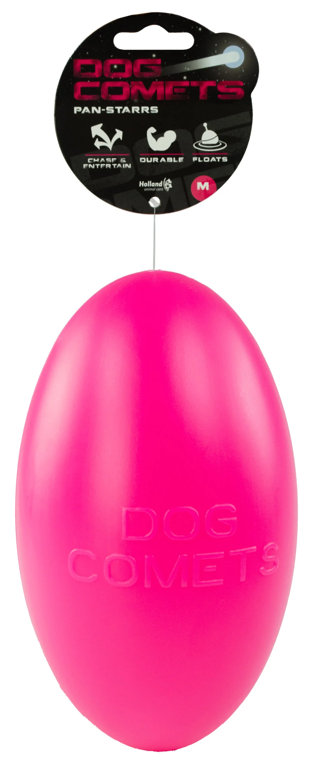 Zabawka do aportowania dla psa, pływająca, 20 cm, różowa – Dog Comets Pan-Stars - obrazek 1