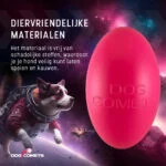 Zabawka do aportowania dla psa, pływająca, 20 cm, różowa – Dog Comets Pan-Stars - obrazek 4